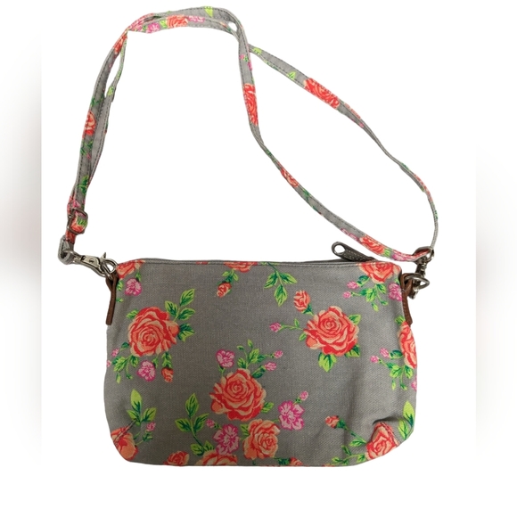 PINK Victoria Secret floral crossbody bag with adjustable straps/detachable NWOT - Picture 2 of 16